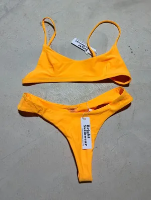 Bright swimwear NWT Women's Yellow Bikini Set Small thumbnail 1