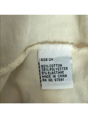 Cream Gold Women's Tee Size 2X thumbnail 5