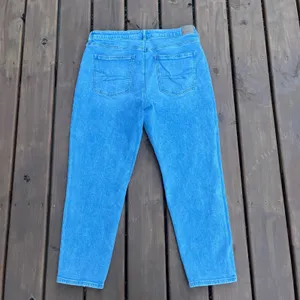 American Eagle Jeans Mom Jean Light‎ Wash Blue Denim Strigid Size 18 thumbnail 2