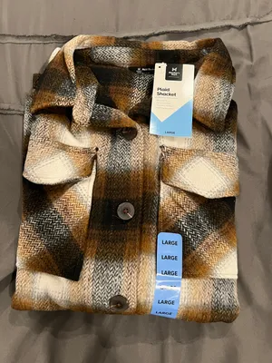 Members Mark Plaid Shacket thumbnail 1