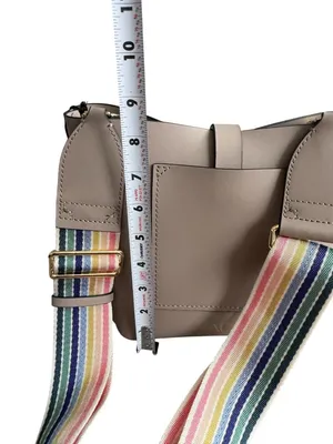 ZAC POSEN Belay Dark Cobblers Beige Leather Crossbody Shoulder Bag NEW NWT thumbnail 5