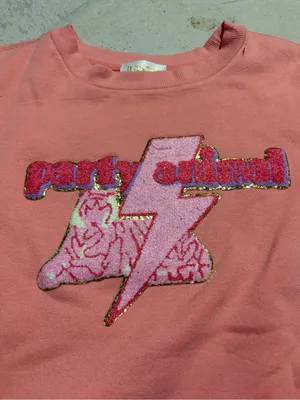 Judith March party animal Pink Graphic Crewneck sweatshirt XL thumbnail 4