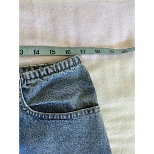 Hydraulic Denim Skirt Button Fly Pockets‎ Back Slit Logo Size 13/14 thumbnail 5