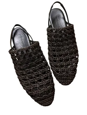 Jenni Kayne Crochet Jules Mule Flats Shoes thumbnail 1