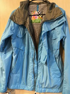 Burton Women’s Snowboard Ski Jacket Blue Hooded Insulated Shell Size S thumbnail 1