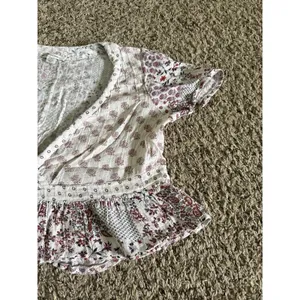 American Eagle Outfitters Women's floral boho patchwork cropped top size large‎ thumbnail 5