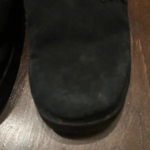 UGG Clog Mule Black Suede 9 Shearling Platform‎ Floral S/N 5304 Chunky Y2K Retro thumbnail 6