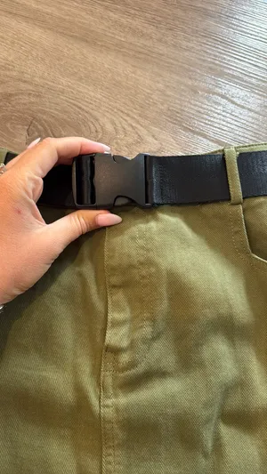 Boutique, green denim skirt thumbnail 2