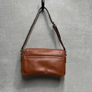 Etienne Aigner Brown Leather Crossbody Shoulder Bag Vintage Small Flap‎ Purse thumbnail 2