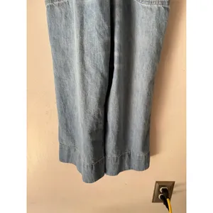 Pilcro Anthropologie Wide Leg Denim Jumpsuit Size 24P Blue thumbnail 7