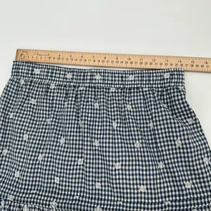 MADEWELL Embroidered Tiered Pull-on Mini Skirt Gingham Check Women’s S thumbnail 8