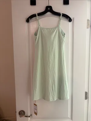 OGL Eco-SkinKiss Matte Smooth Square Neck Ruched Spaghetti Mini Bra Dress NWT thumbnail 6