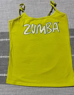 Zumba Wear Women's Green‎ Athletic Tank Top Size Medium Spaghetti Strap thumbnail 1