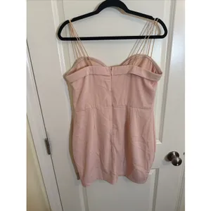 Revolve Superdown Pollie Mini Dress Light Pink XL thumbnail 4