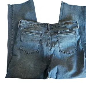Social Standard by Sanctuary women's size 14, high rise crop straight, raw hem thumbnail 2