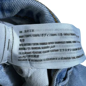 Abercrombie & Fitch The 90s Straight Distressed Jeans Light Blue Denim Size25/0S thumbnail 6