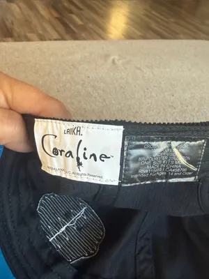 Boxlunch Coraline Black Corduroy Cap thumbnail 5