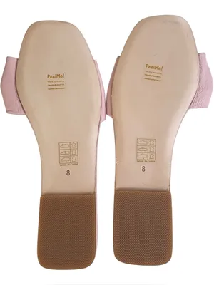 NWOT Revolve LPA Leather Twisted Strap Sandals Pink Size 8 thumbnail 6