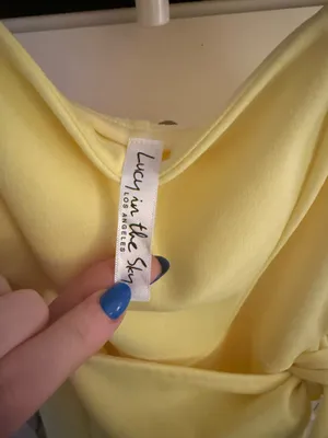 Lucy in the Sky Yellow Homecoming Dress thumbnail 5