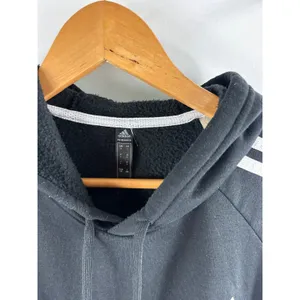 Adidas Black Hoodie Sweatshirt Size Large thumbnail 3