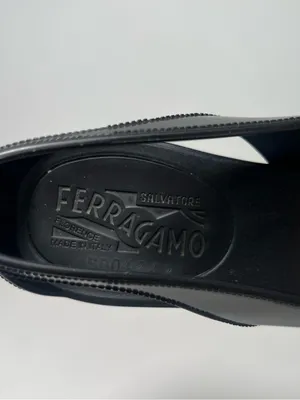 Salvatore Ferragamo Nilly Nara Vara Bow Perforated Peep Toe Jelly Flat Slides thumbnail 12