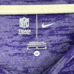 Nike NFL‎ Minnesota Vikings Women Medium Purple Space Dye Long Sleeve Top thumbnail 4