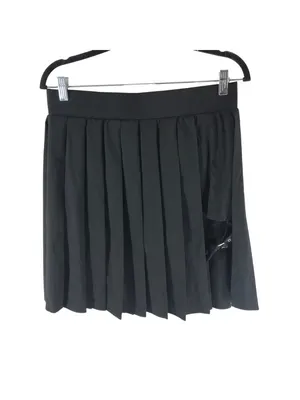 Halara Breezeful Pleated 2-in-1 Buckle Skirt Pocket-Longer Length Black L thumbnail 4