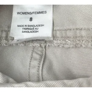 The North Face A5 Series Mini Shorts Size 8 Khaki Canvas Cargo Hiking Gorpcore thumbnail 8