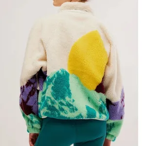 NEW Free People Movement Hit The Slopes Sunrise Summit Fleece Button Jacket XS thumbnail 5