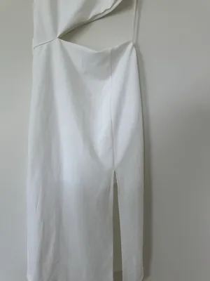 Revolve White Cutout Midi Dress thumbnail 11