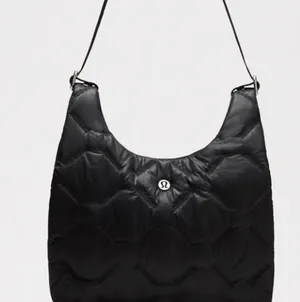 Lululemon Black Quilted Shoulder Hobo Bag thumbnail 2