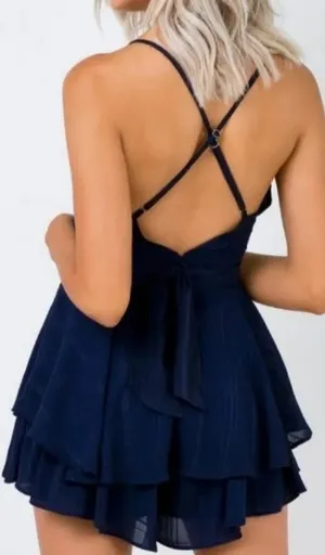 Princess Polly Theodora Romper navy thumbnail 2