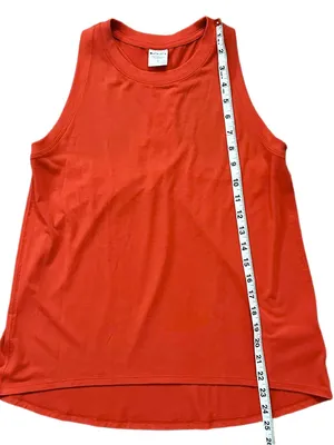 Athleta Ease In Tank Workout Racerback Relaxed Fit Tank Top Orange Size Small thumbnail 10