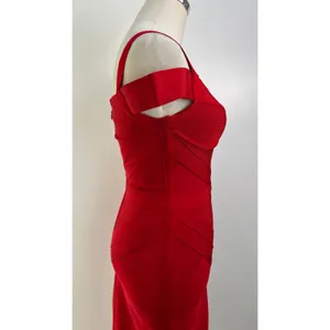House of CB Cherub Bandage Dress Red thumbnail 7