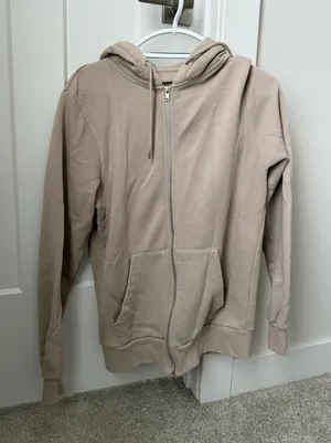 Primark Beige Zip up Hoodie thumbnail 1