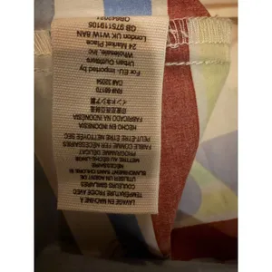 Free People XS Y2K Cropped Boho Top Rainbow Stripe 73 Festival Cottagecore Retro thumbnail 9