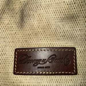 Dooney & Bourke Leather Handle Hobo‎ Canvas Faux Basket Weave Bucket Tote Bag thumbnail 12