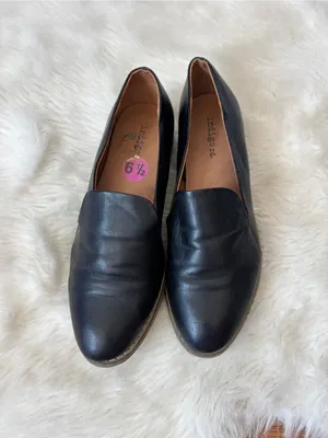 Indigo rd. Solid Black Faux Leather Loafers thumbnail 2
