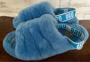 Ugg Fluff Yeah Slide in Bright Blue.  Women’s Size 9 thumbnail 1