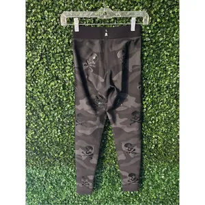 Ultracor Womens Black Camo High Waist Leggings Size XS Skulls thumbnail 3