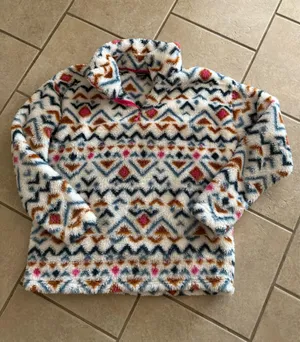 Eddie Bauer Fleece Aztec Quarter-Zip Print thumbnail 1
