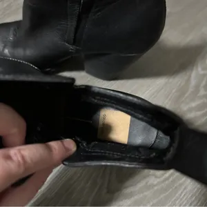 Dolce Vita DV Black‎ Leather Side Zip Block Heeled Booties Size 9 thumbnail 6