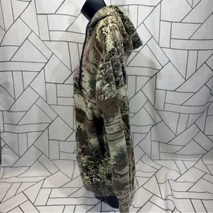 Y2K Cabelas Camo Hoodie Womens‎ Medium Green Advantage Max 1 Open Terrain Heart. thumbnail 3