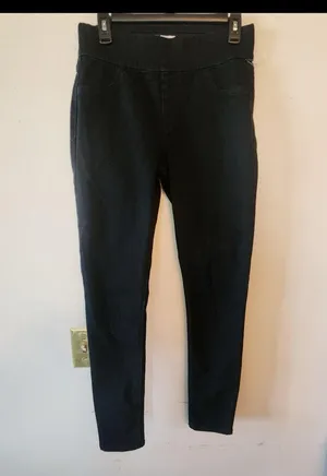 Old navy Rockstar super skinny mid rise black jeggings size 6 thumbnail 1
