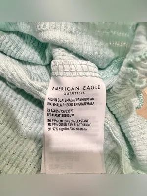 American Eagle Women Medium Cute Cottagecore Boho Retro Y2K Lettuce Trim Top thumbnail 7