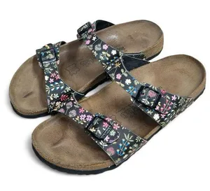 Birkenstock Birkis Double Strap Floral Sandal Size 9 Made In Germany thumbnail 1