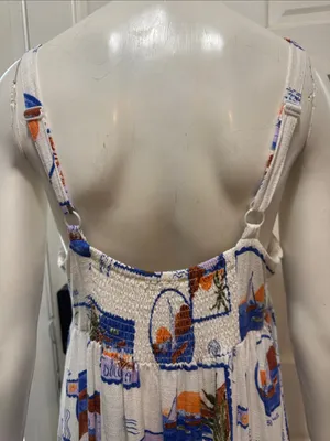 Paper Heart La Dolce Vita White Tropical Print Maxi Sundress. A thumbnail 10