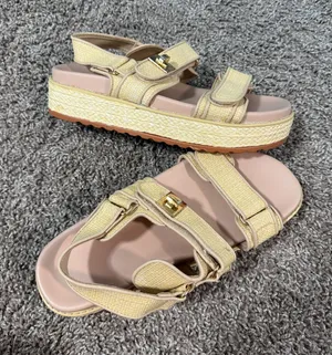 Platform Sandals Gold Size 8.5 thumbnail 1