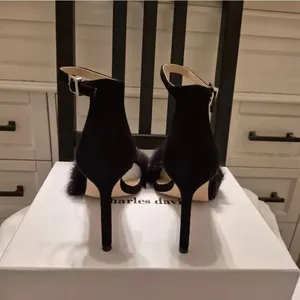 NWB Charles David Wonens Size 6 Empoli Faux Fur Heels Shoes thumbnail 5