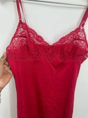 Vintage Y2K Red Camisole Dress Size Medium Whimsical Y2K Fairycore thumbnail 6
